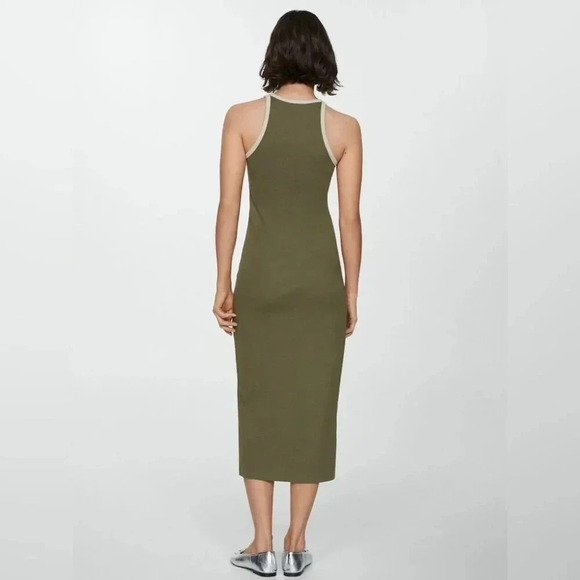 Mango Tini Dress in Green with White Trim NWT - Picture 2 of 9